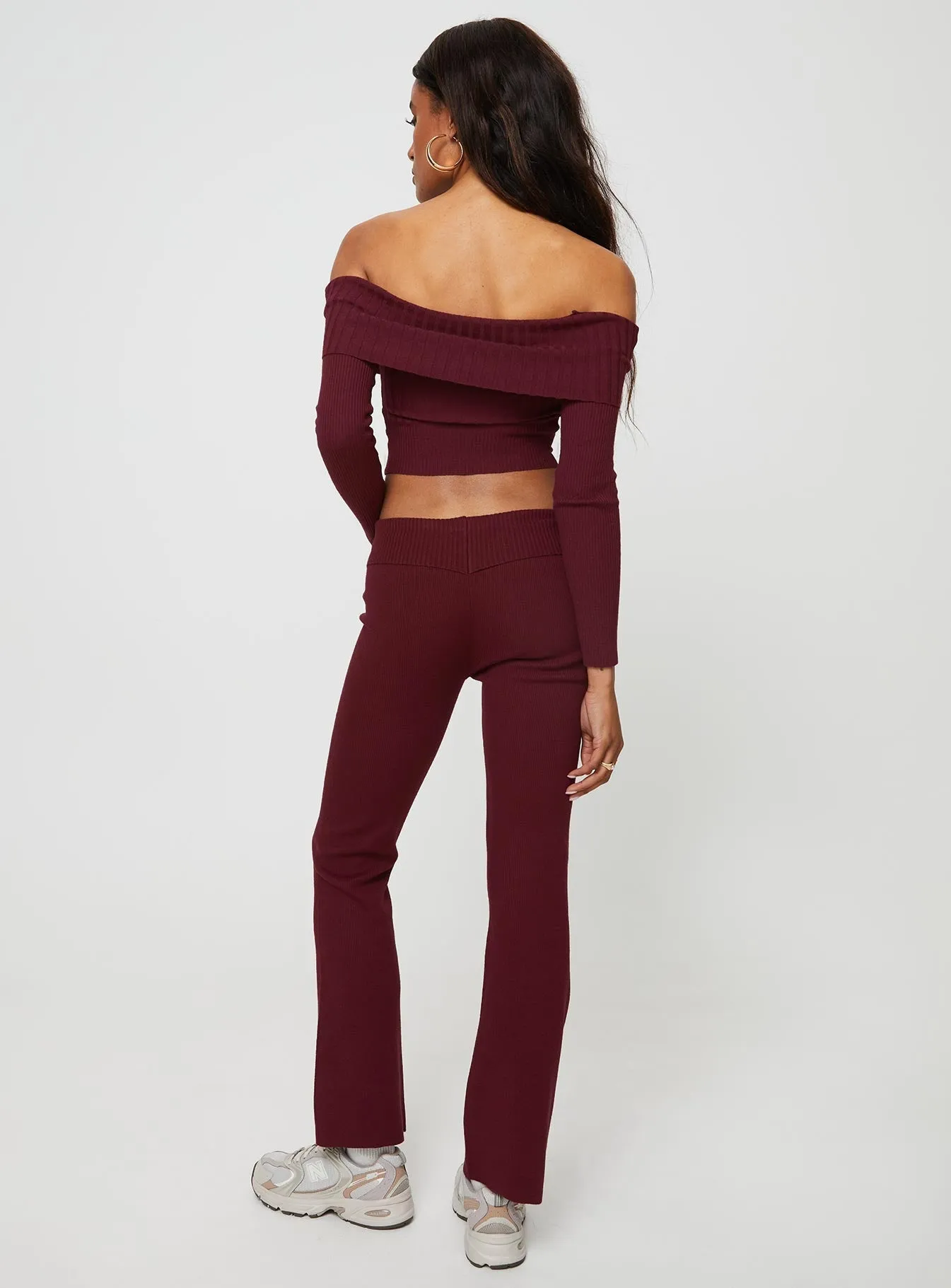 Reinforced Stitching Westaway Pants Burgundy