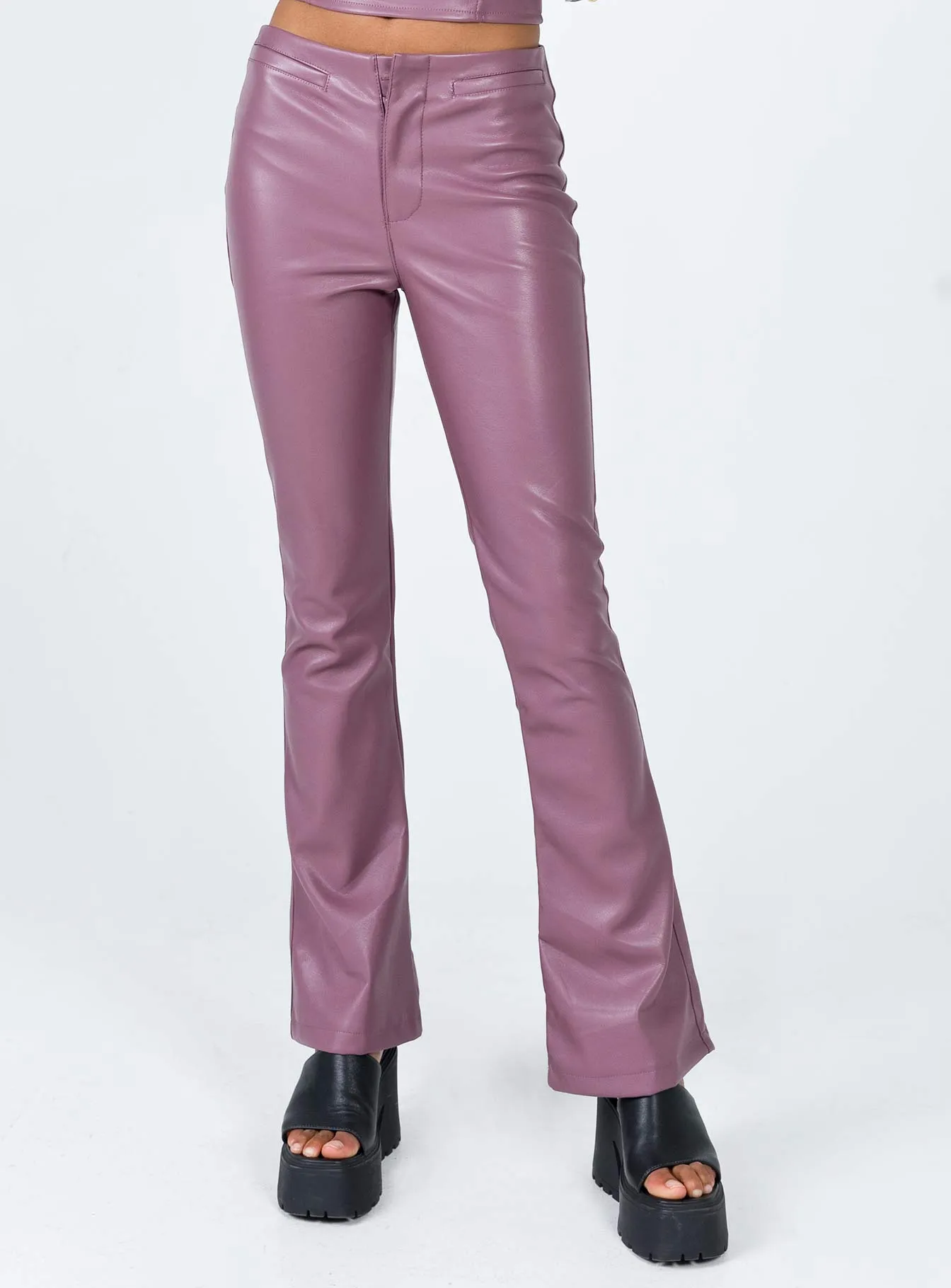 Seam-Free Motel Zalor Trouser PU Purple