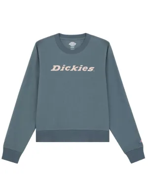 Dickies Womens Heavyweight Wordmark Crew Neck Fleece Backpack Ready