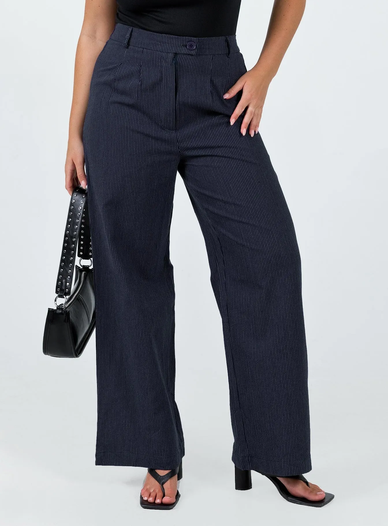 Adkins Pants Navy Low Profile Design Smooth zipper closure