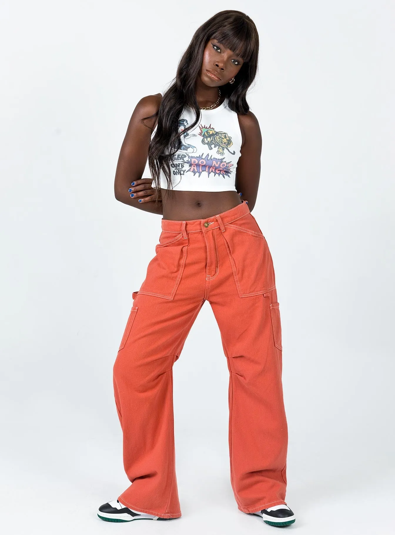 Core Fit Design Padded hips Miami Vice Pants Red