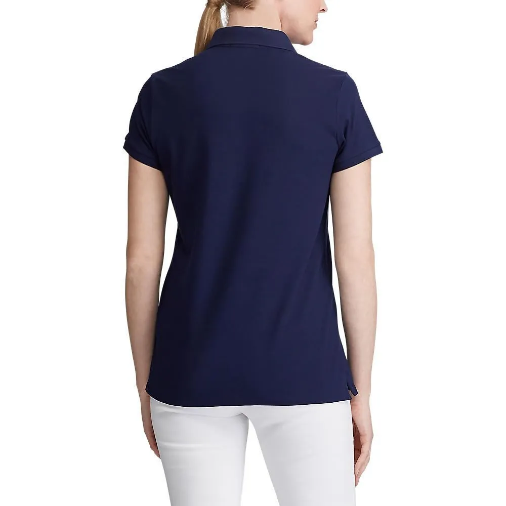 Walk Mood StainlessZippers Polo Golf Ralph Lauren Women's Tailored Fit Polo Shirt - French Navy