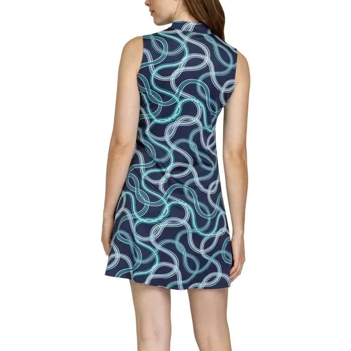 Silk Shine Balanced Light New Tail Activewear Renlow Sleeveless Golf Dress - Organic Waves MSP$117