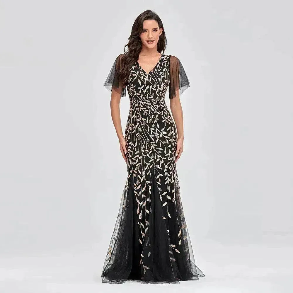 Minimalist Design 2025 New Spring And Summer Cross-border Elegant Women's Dress