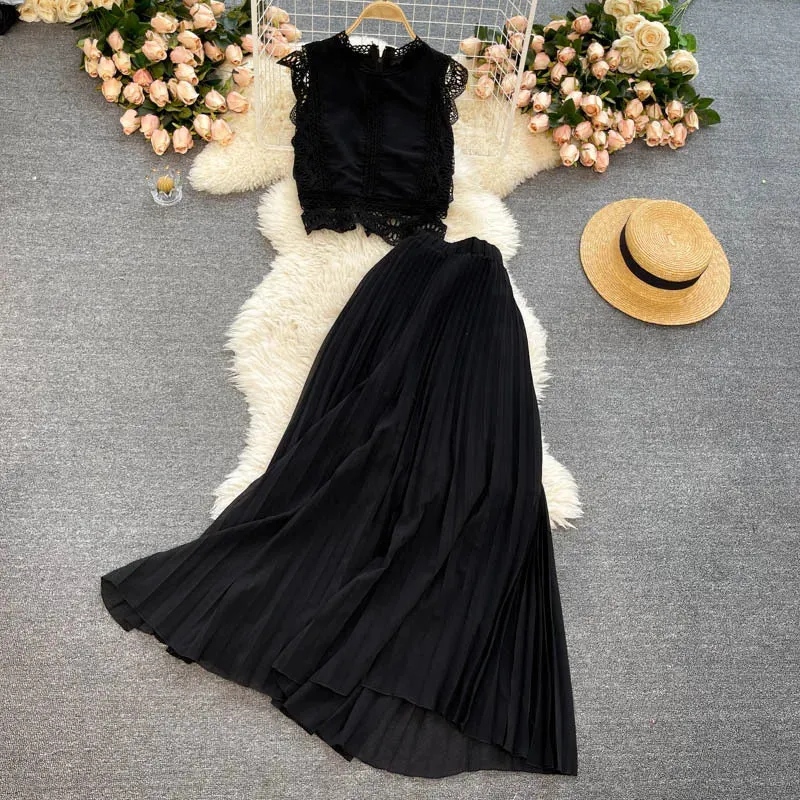 Relaxed fit wear Elegant formal outfit Summer new women's lapel printed short-sleeved shirt   high waist printed casual  set
