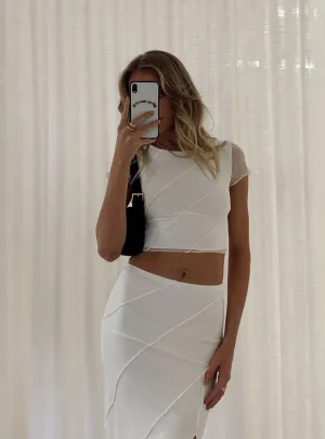 Job Interview Universal Silhouette Mateo Top White