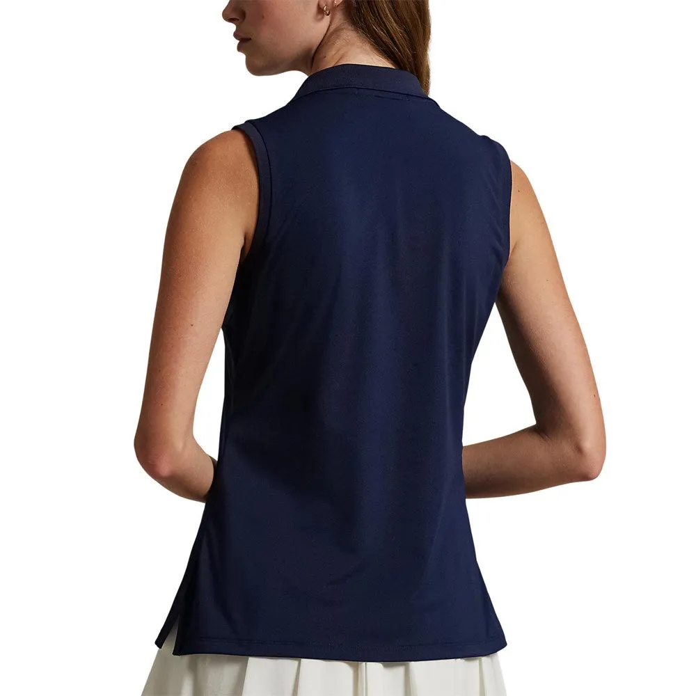 Vintage Soul RLX Ralph Lauren Women's Sleeveless Tour Performance Polo Shirt - Navy