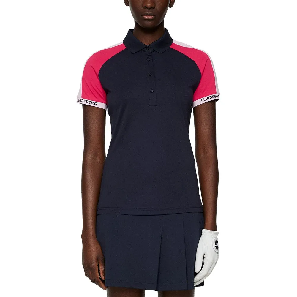 Winter Fit Easy Cool J.Lindeberg Women's Priya Golf Polo Shirt - JL Navy