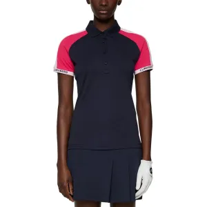 Winter Fit Easy Cool J.Lindeberg Women's Priya Golf Polo Shirt - JL Navy