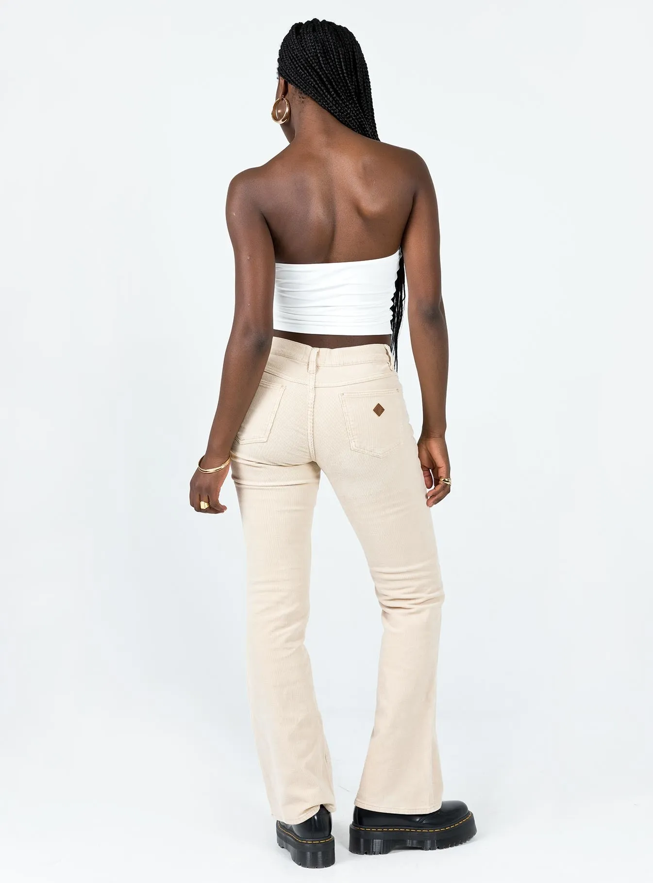 Abrand 99 Low Boot Latte Cord stain guard Stretchy Waist
