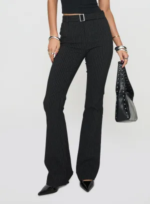 All terrain WaterproofTechnology Pagano Pinstripe Flare Pants Black