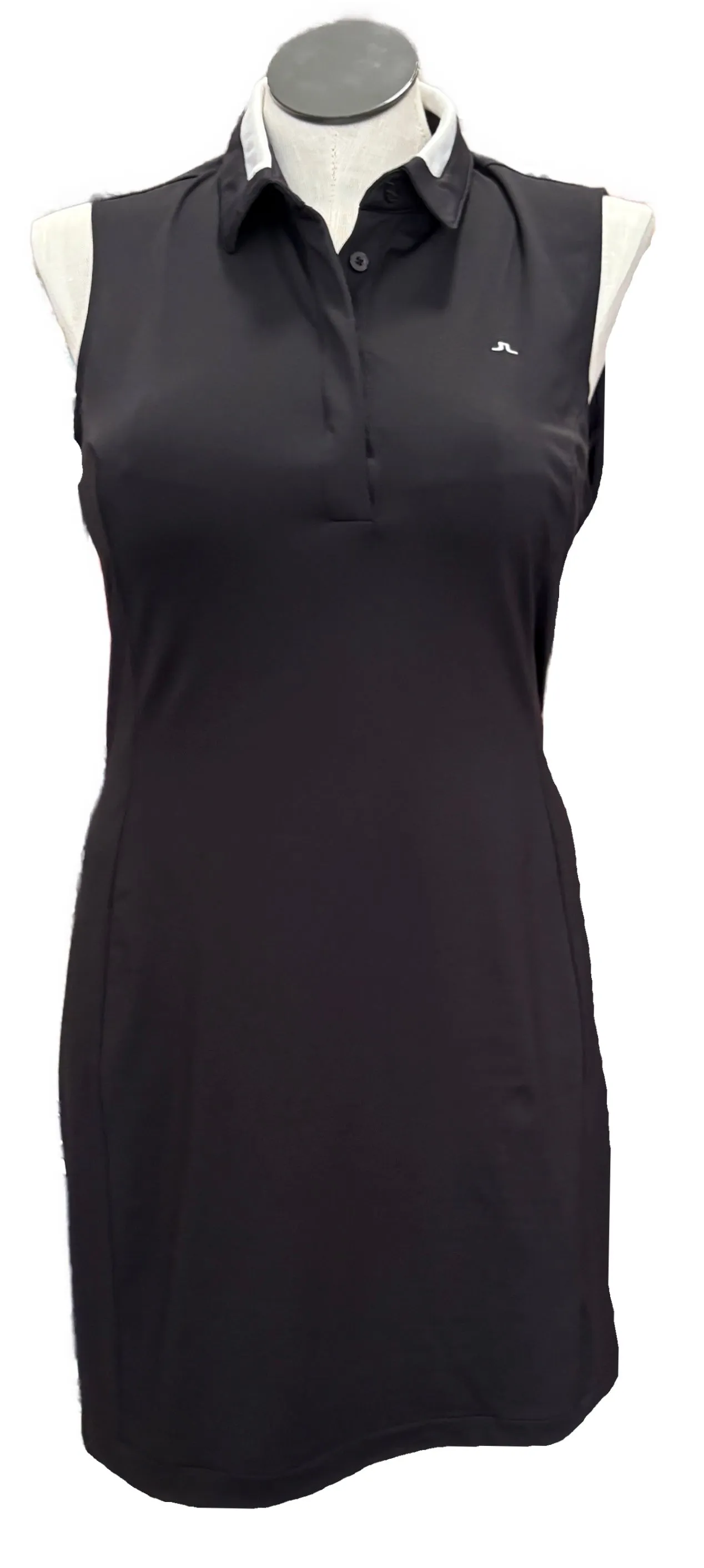 Vibrant Light Mature Glam J.Lindeberg Black Women's Sleeveless Golf Dress Size XL