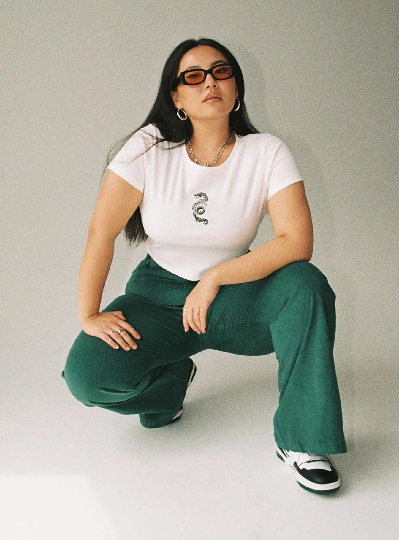 Eco Dye Process Weekend Ready Nadia Pants Green Curve