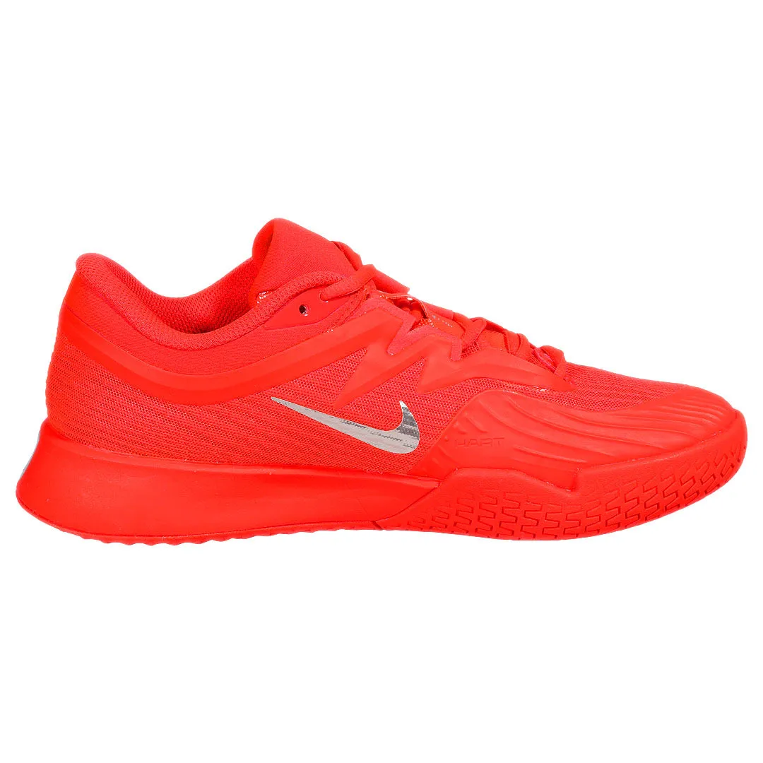 Nike Women's Air Zoom Vapor Pro 3 - Premium - Bright Crimson/Metallic Silver Breathable panel Abrasion Resistant Toe Cap