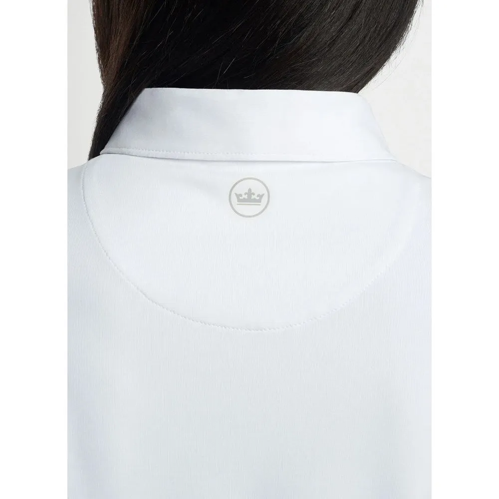 EcoFriendlyProduction Practical Shorts Peter Millar Women's Performance Stretch Jersey Golf Shirt - White