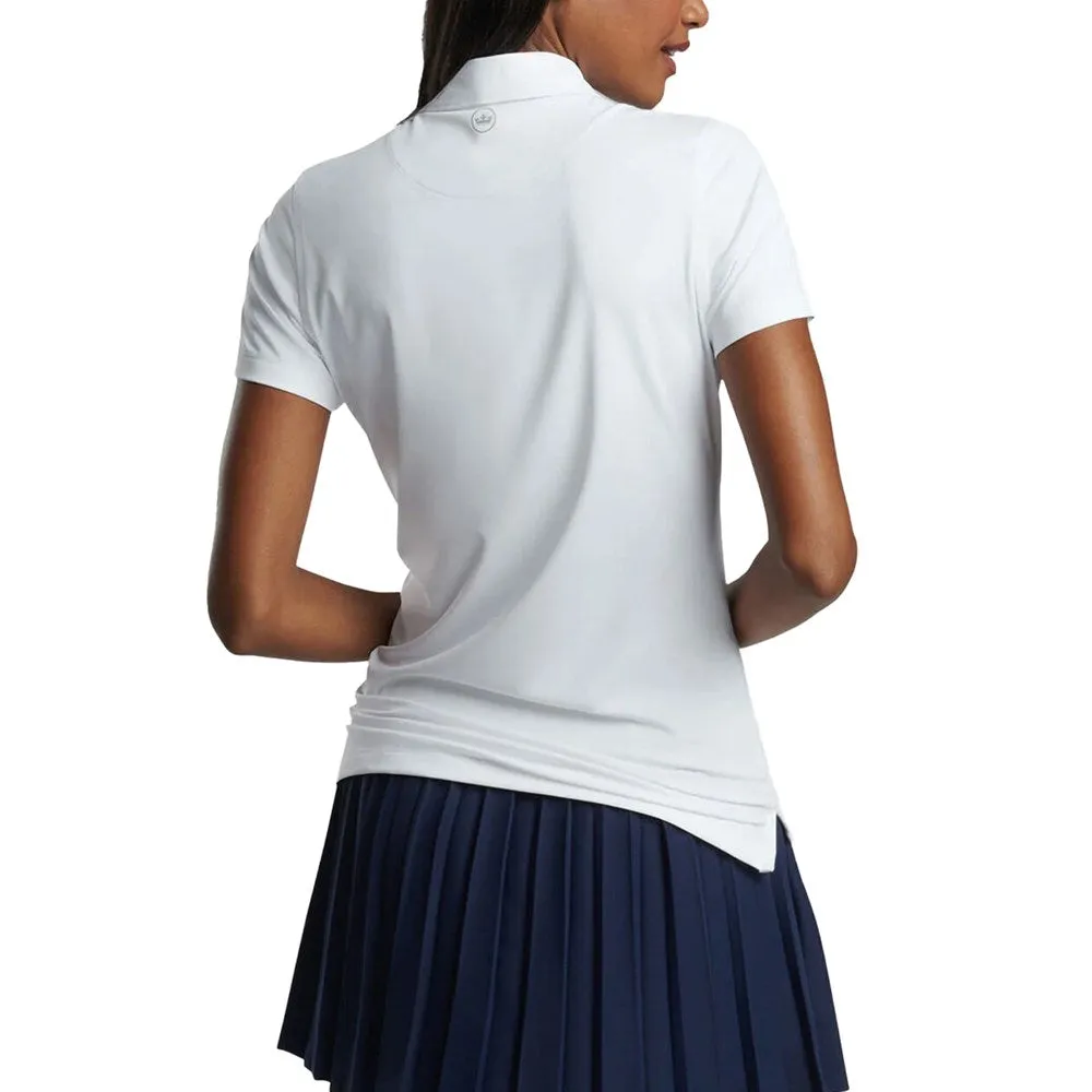 Flexible Joints Lounge Wear Peter Millar Women's Performance Stretch Jersey Golf Shirt - White
