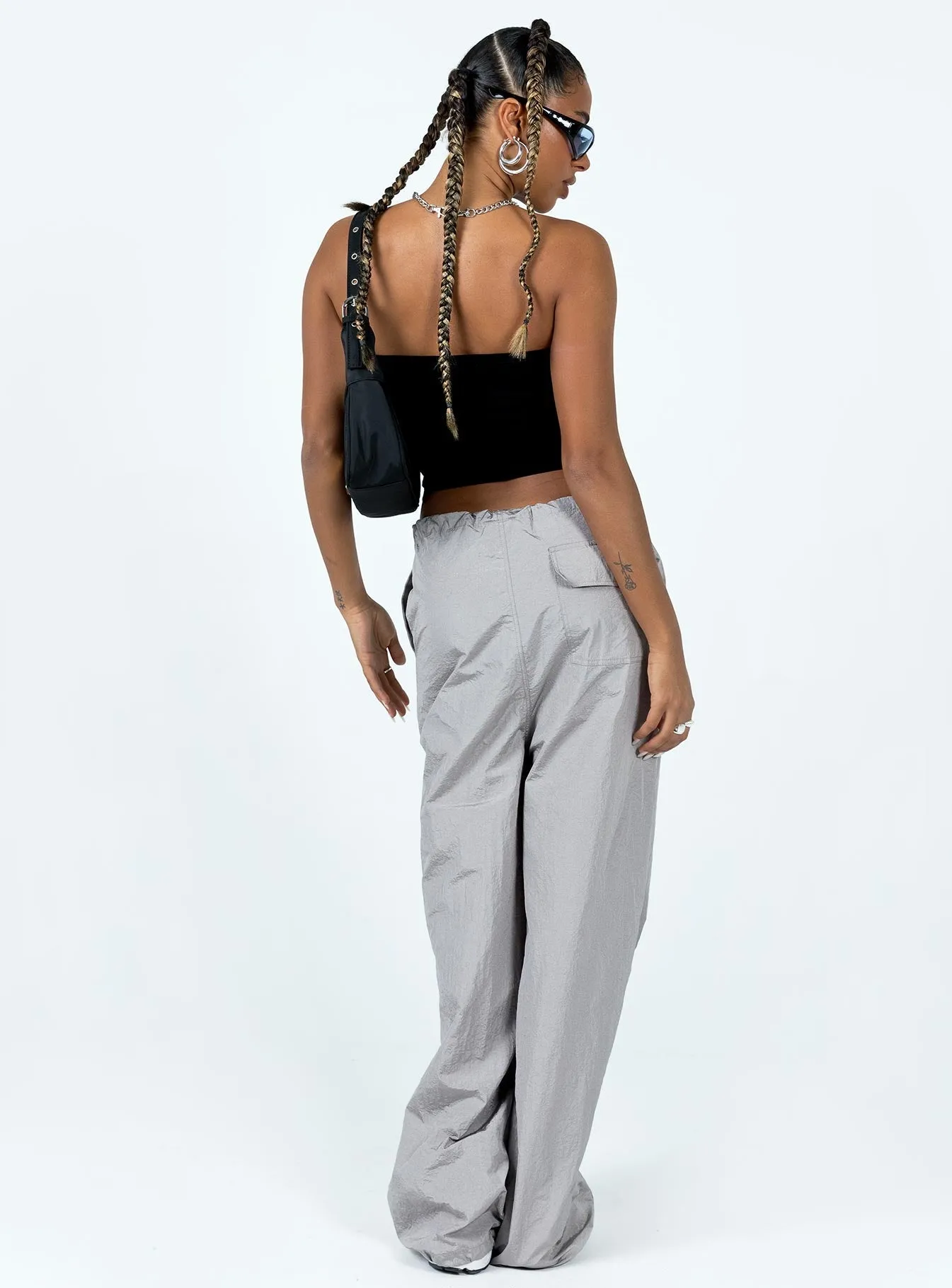 Austin Parachute Pants Grey Comfy Material
