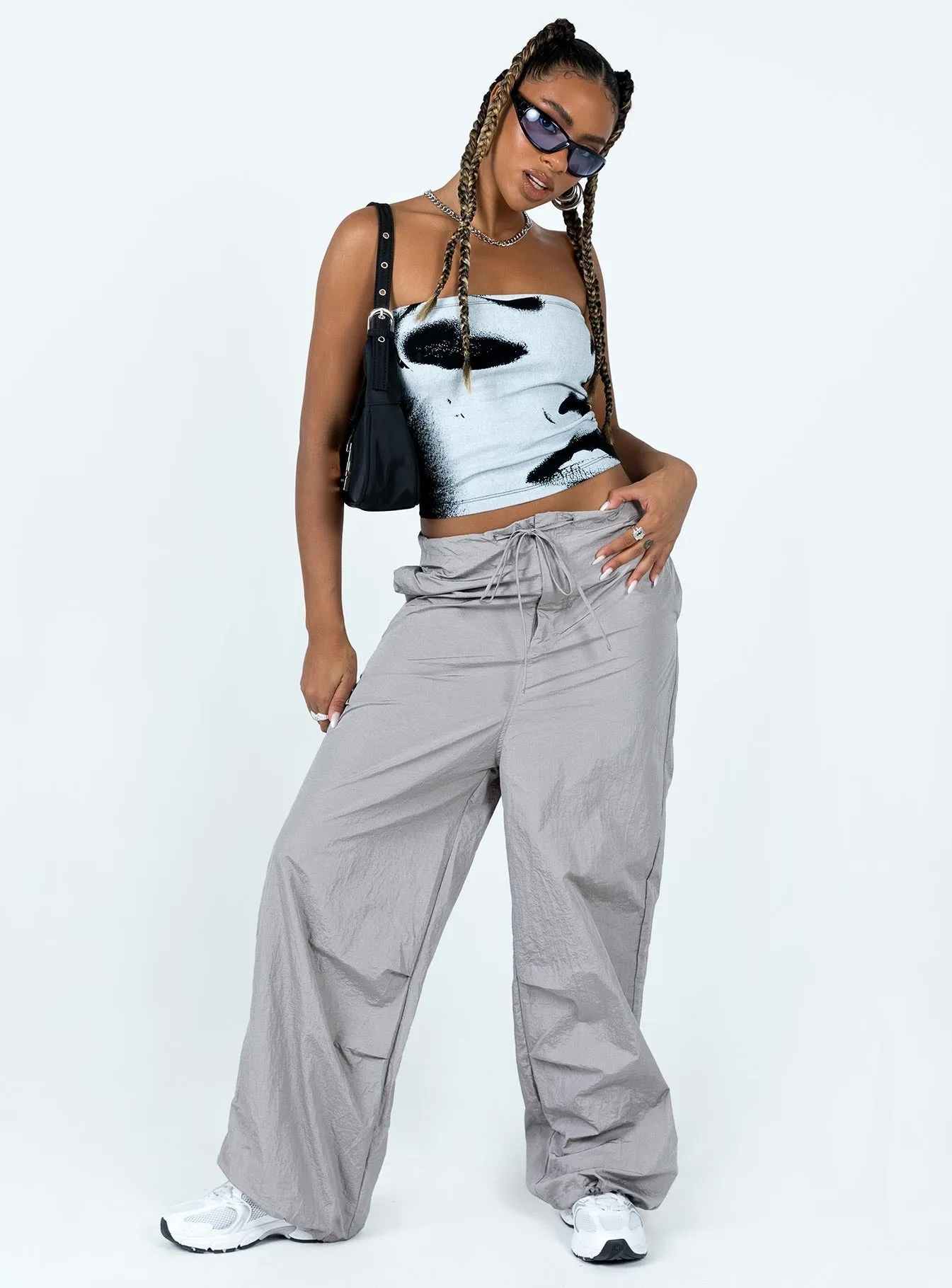 Austin Parachute Pants Grey High Quality Material Supportive Fit