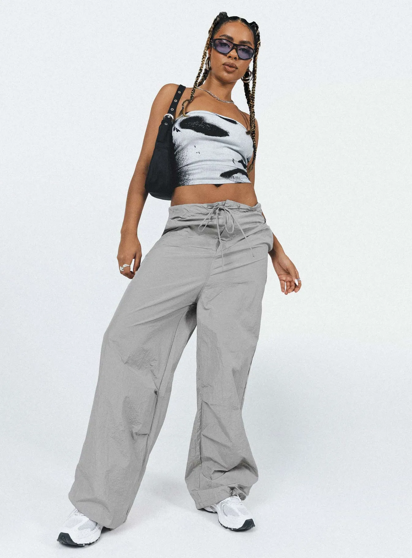 Austin Parachute Pants Grey Anti Odor Treatment Non Binding Waist