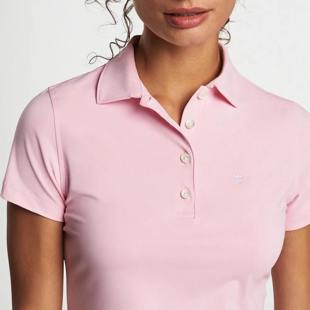 Casual Trousers Peter Millar Women's Performance Stretch Jersey Golf Shirt - Palmer Pink