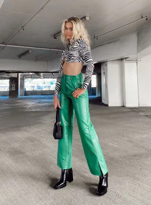 Suki Pants Green Roomy Shape Boho chic