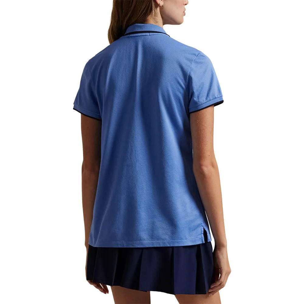 Lean Glow Cold Weather Outfit RLX Ralph Lauren Women's Tour Pique Bear Polo - Summer Blue