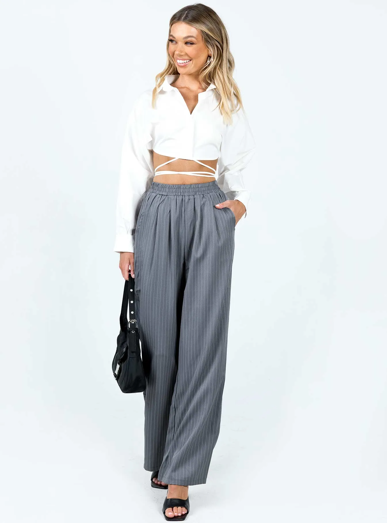 AntiSnagZippers Higgins Pants Grey Pinstripe