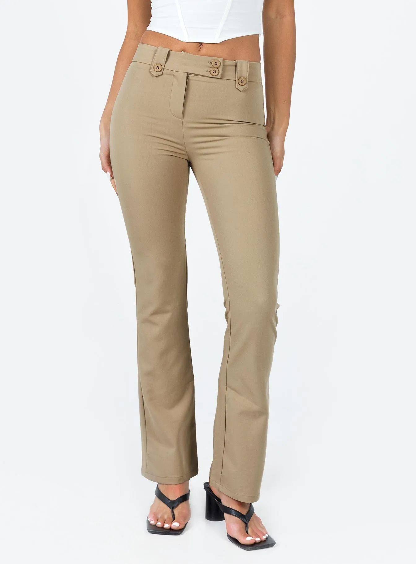 Tagless label FadeResistantTreatment Veronika Pants Beige