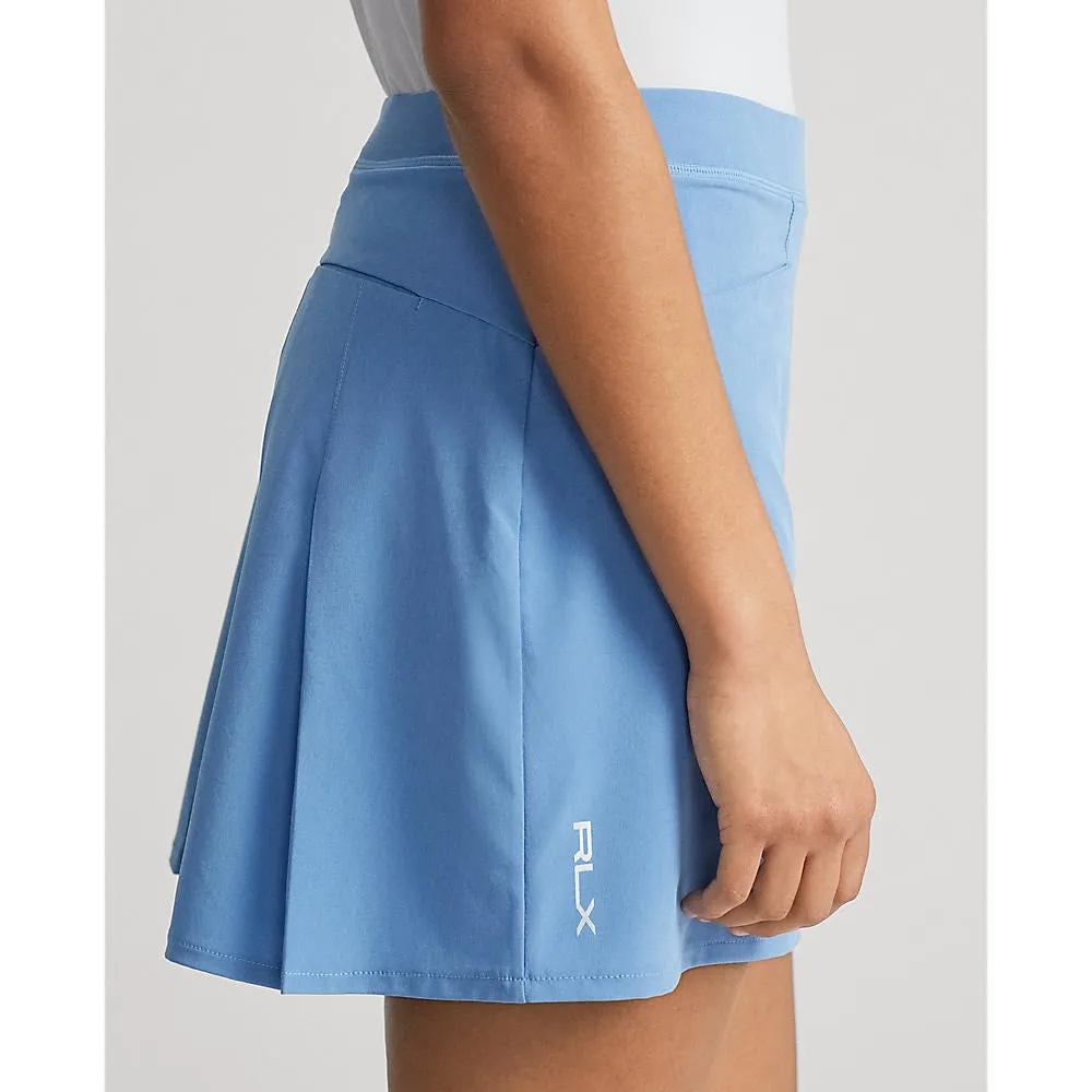 RLX Ralph Lauren Women's Pleated Aim Skort 17" - Hatteras Blue Anti Pilling Treatment