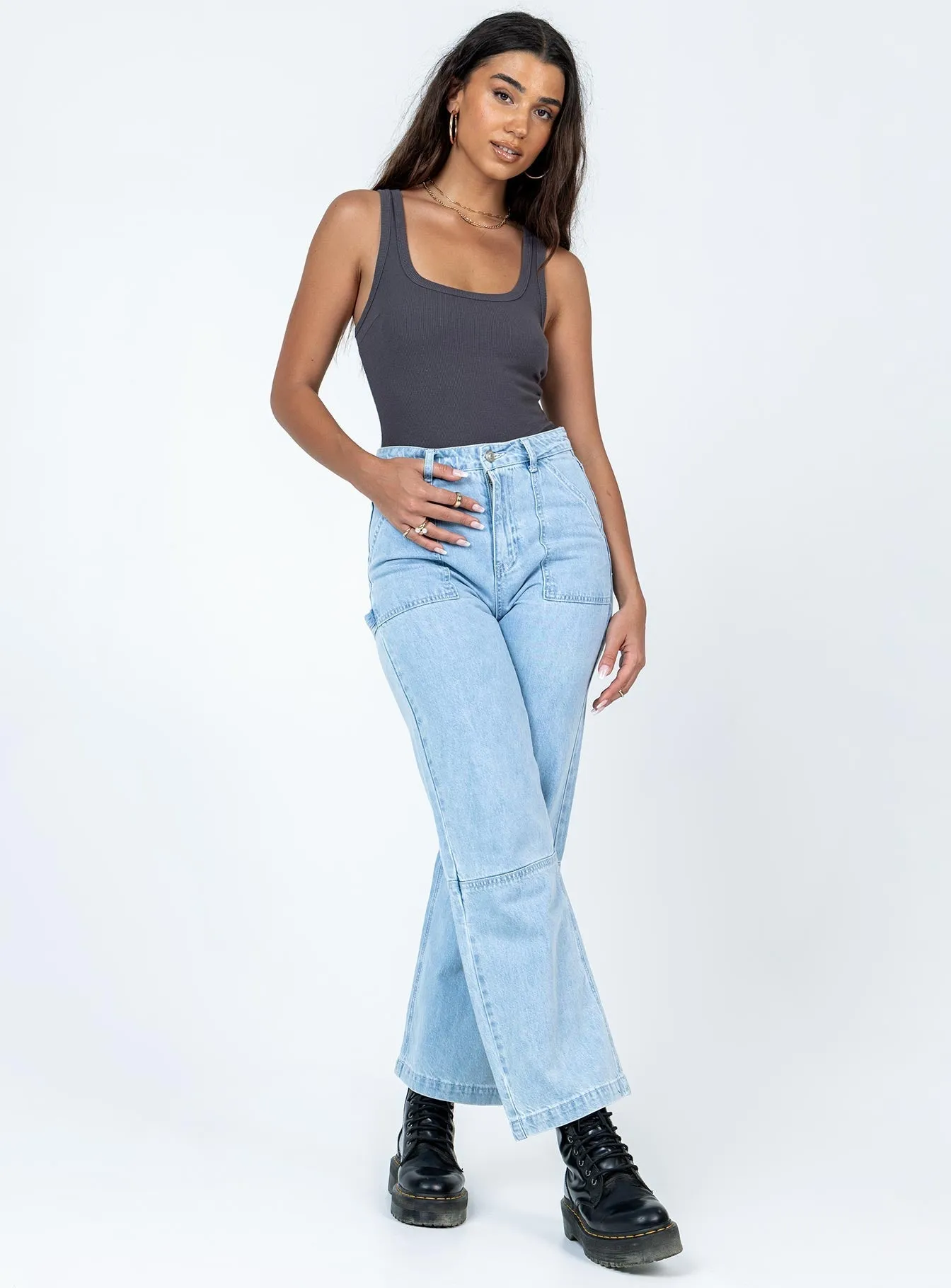 honeymoon bodysuit casual bodysuit Camellia Bodysuit Slate Grey