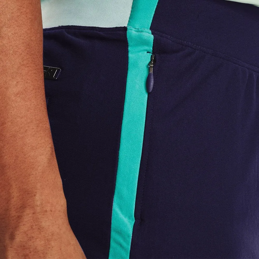 Under Armour Women's Links Knit Golf Skort - Midnight Navy/Neptune Texture Focus