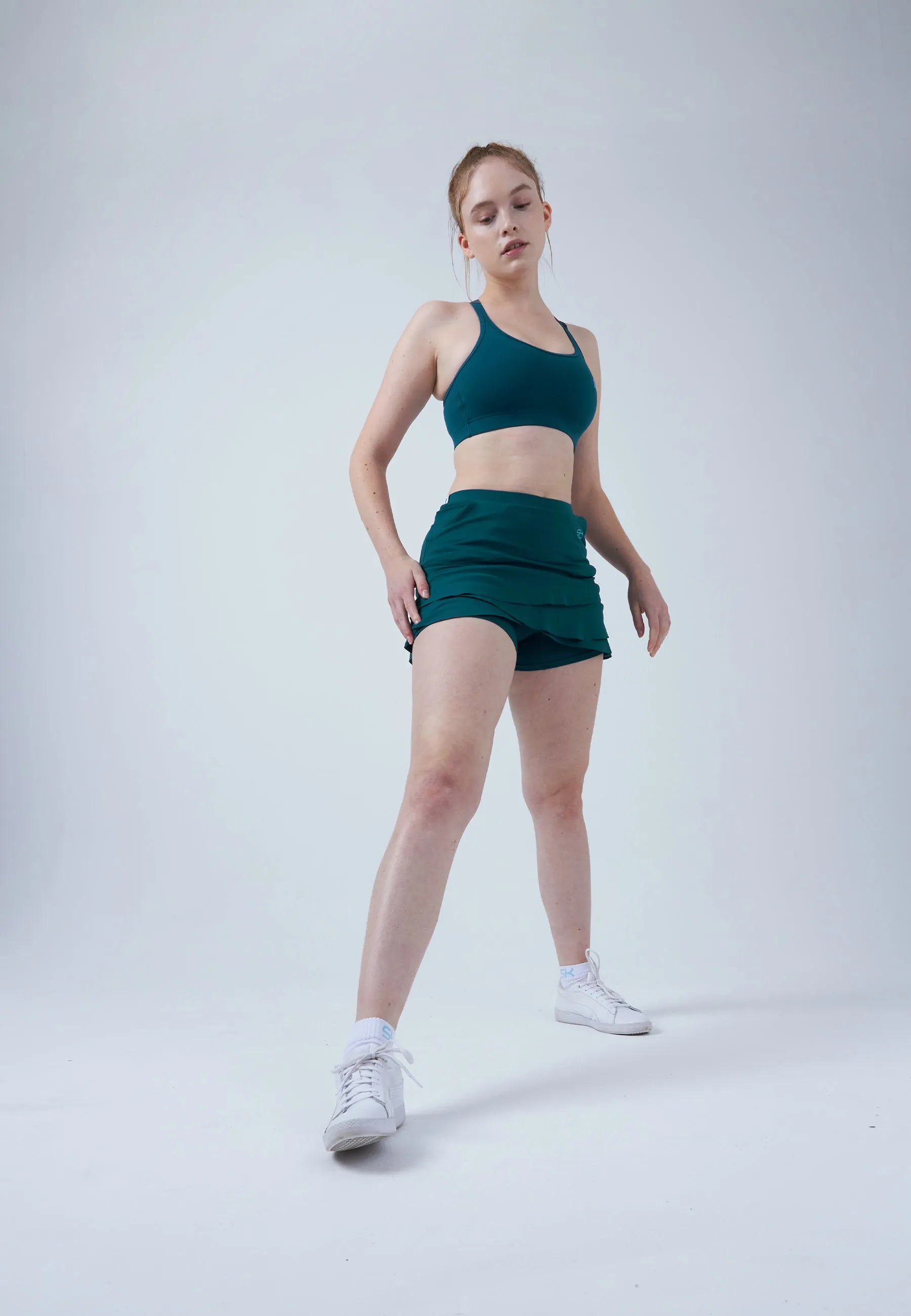 Tulip Tennis Skort with pockets, dark teal Soft Combo