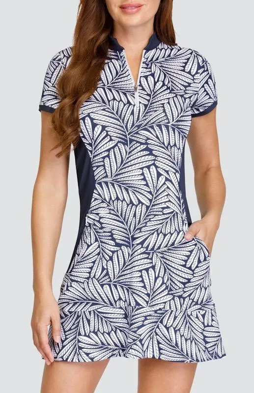New Tail Activewear Adeline Short Sleeve Golf Dress - Victory Wreath MSP$112 Perfect Style Wear Relax Mode