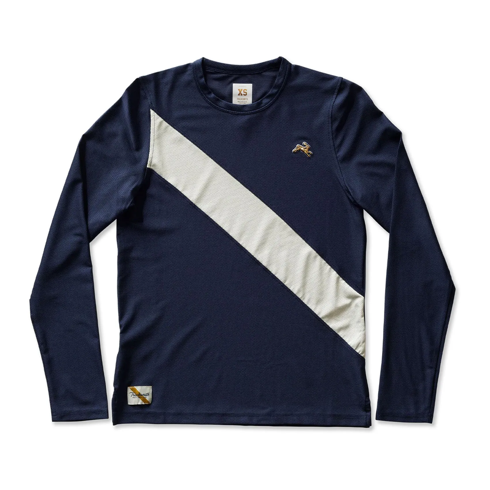 Womens Tracksmith Van Cortlandt Long Sleeve Running T-shirt Stretch Fabric Technology