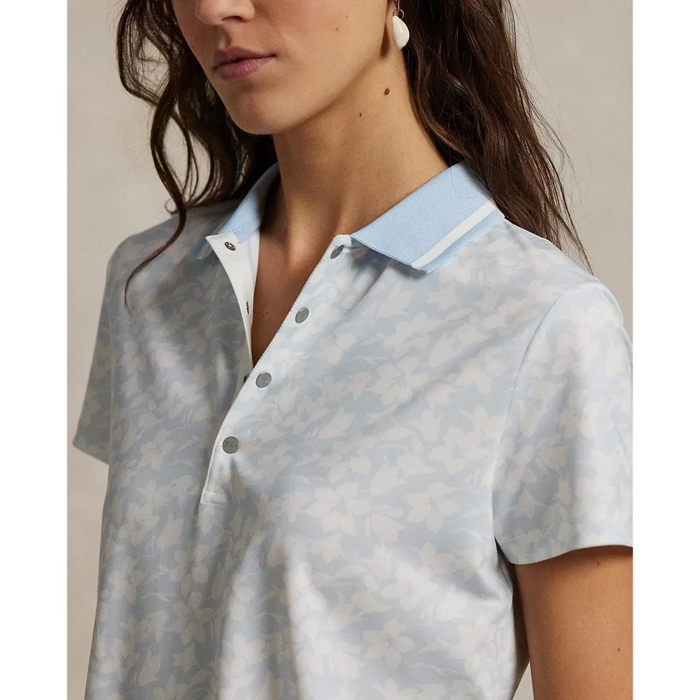 RLX Ralph Lauren Women's Printed Airflow Polo Shirt - Cold Spring Floral Windproof Outer Layer