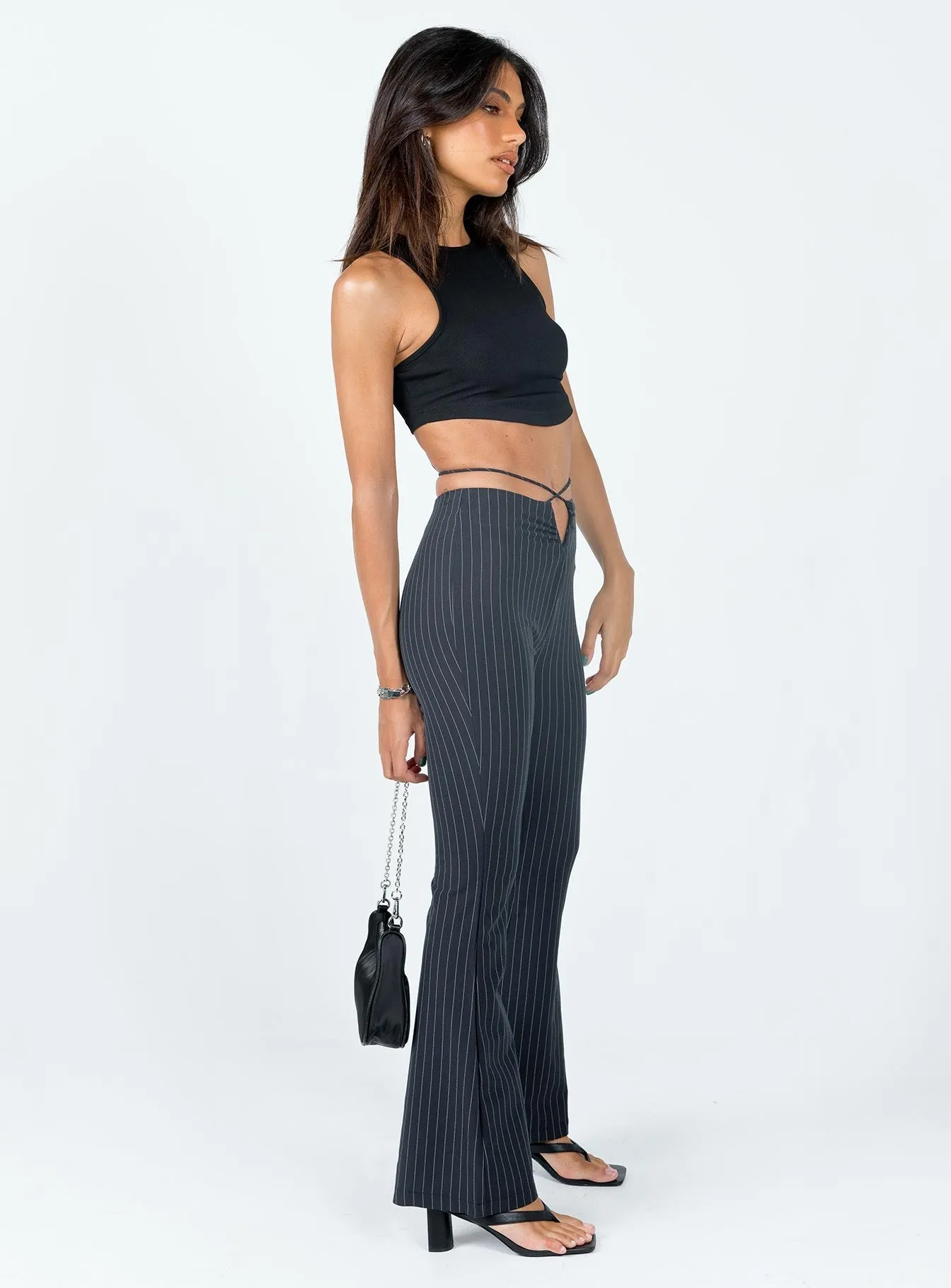Non Irritating Tags Performance Wear Lovey Pants Pinstripe