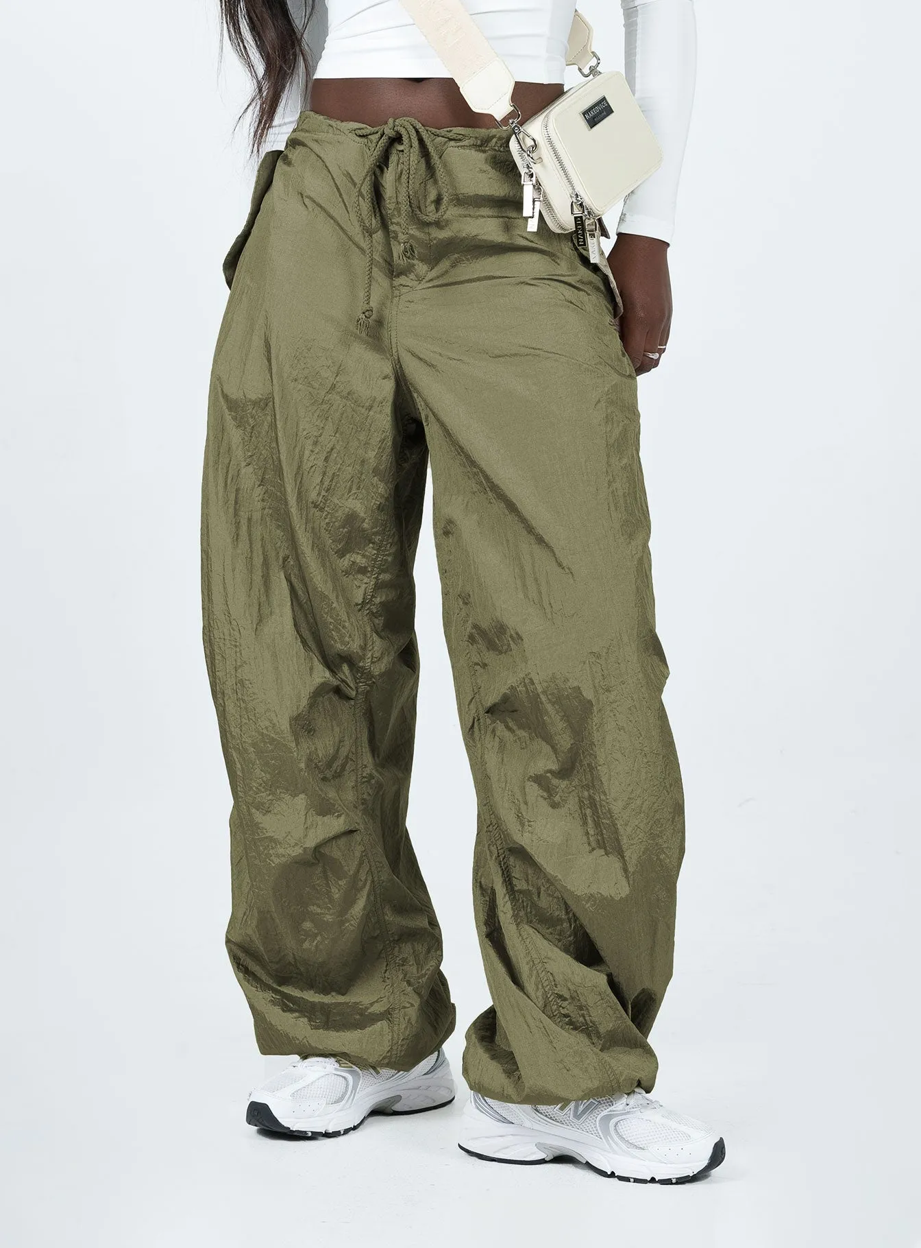 Motel Juwan Trouser Parachute Green ExpandableSidePanels