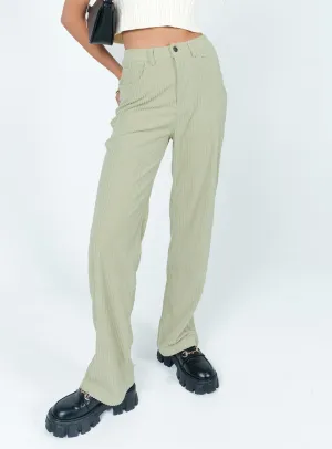 Gripper Waistband Lisa-Rosa Pants Green