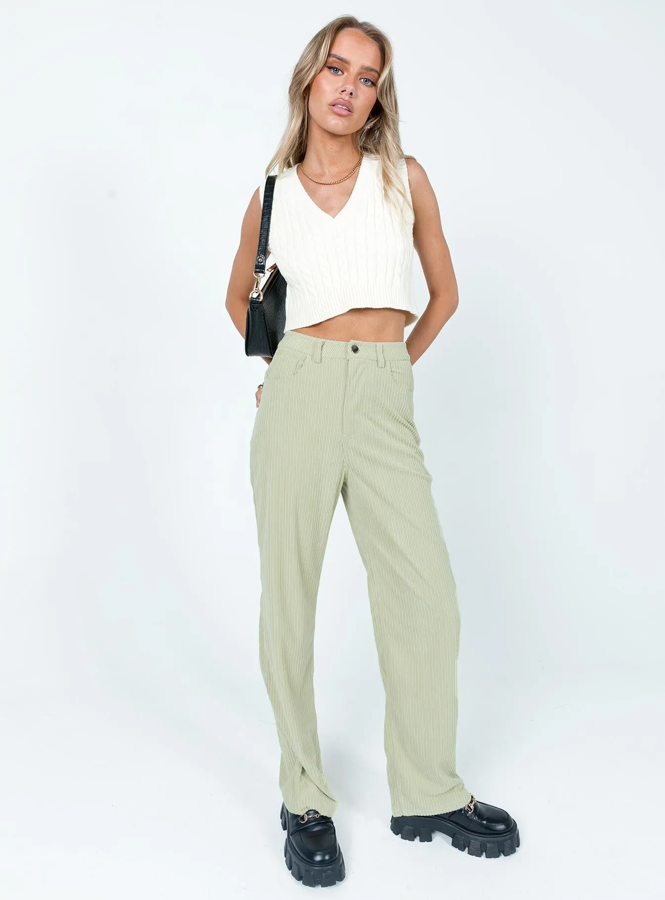 Stylish Layers Chic Comfort Lisa-Rosa Pants Green