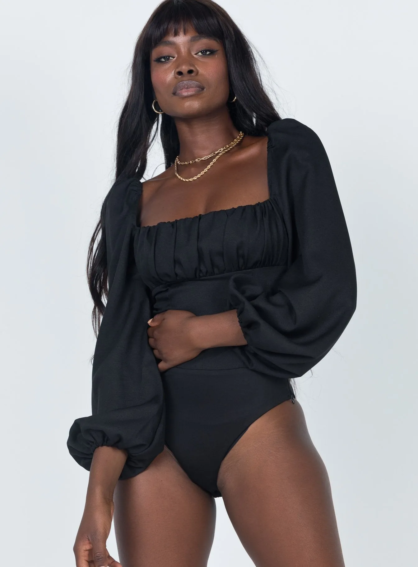 Laura Bodysuit Black mom bodysuit
