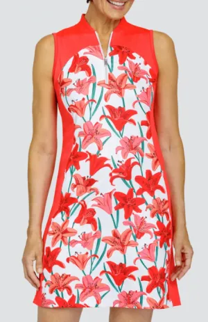 New Tail Activewear Denia 36.5" Sleeveless Golf Dress - Valencia Lillies MSp$110 All Season Style Body Flow