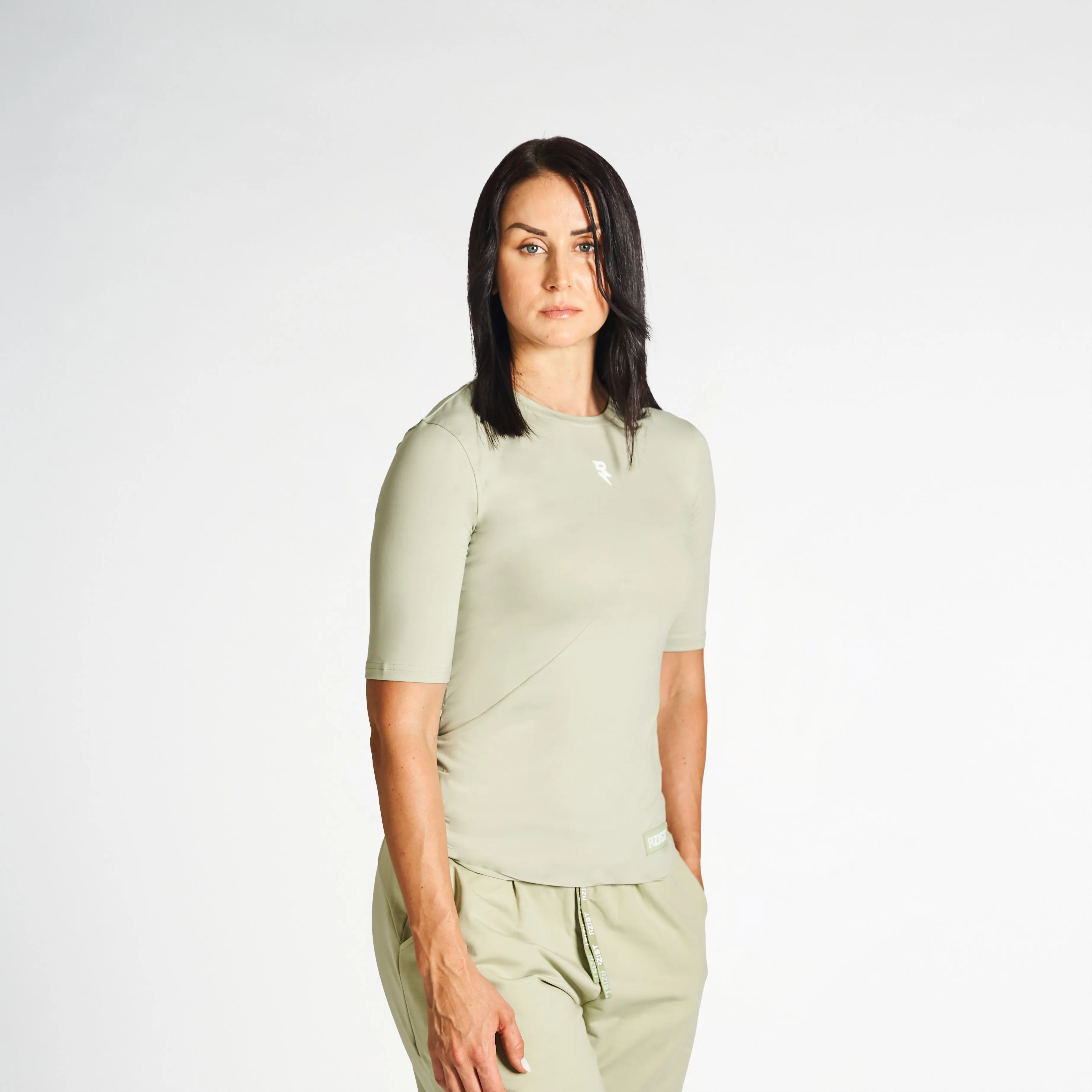 Organic Cotton Blend Sportswear T-Shirt - Desert Sage