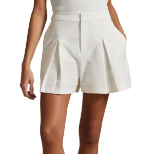 RLX Ralph Lauren Women's Performance Pleated Golf Shorts - Ceramic White Basic Core