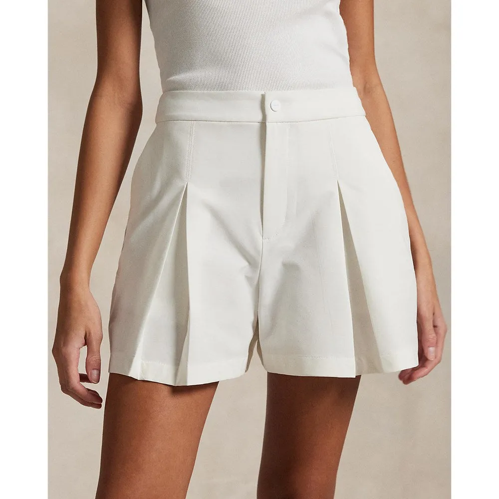 Air Move french chic RLX Ralph Lauren Women's Performance Pleated Golf Shorts - Ceramic White