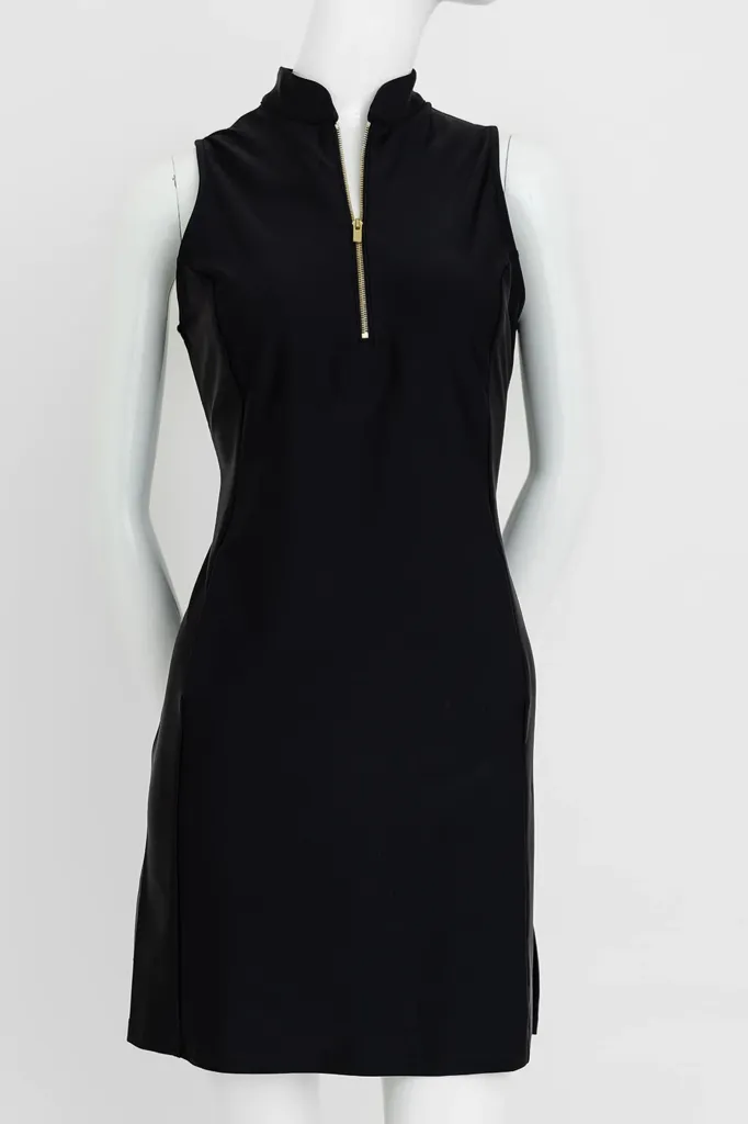 Premium Quality Fashion-forward day dress New Black Spitfire Petite Dress by Amy Sport MSP $175