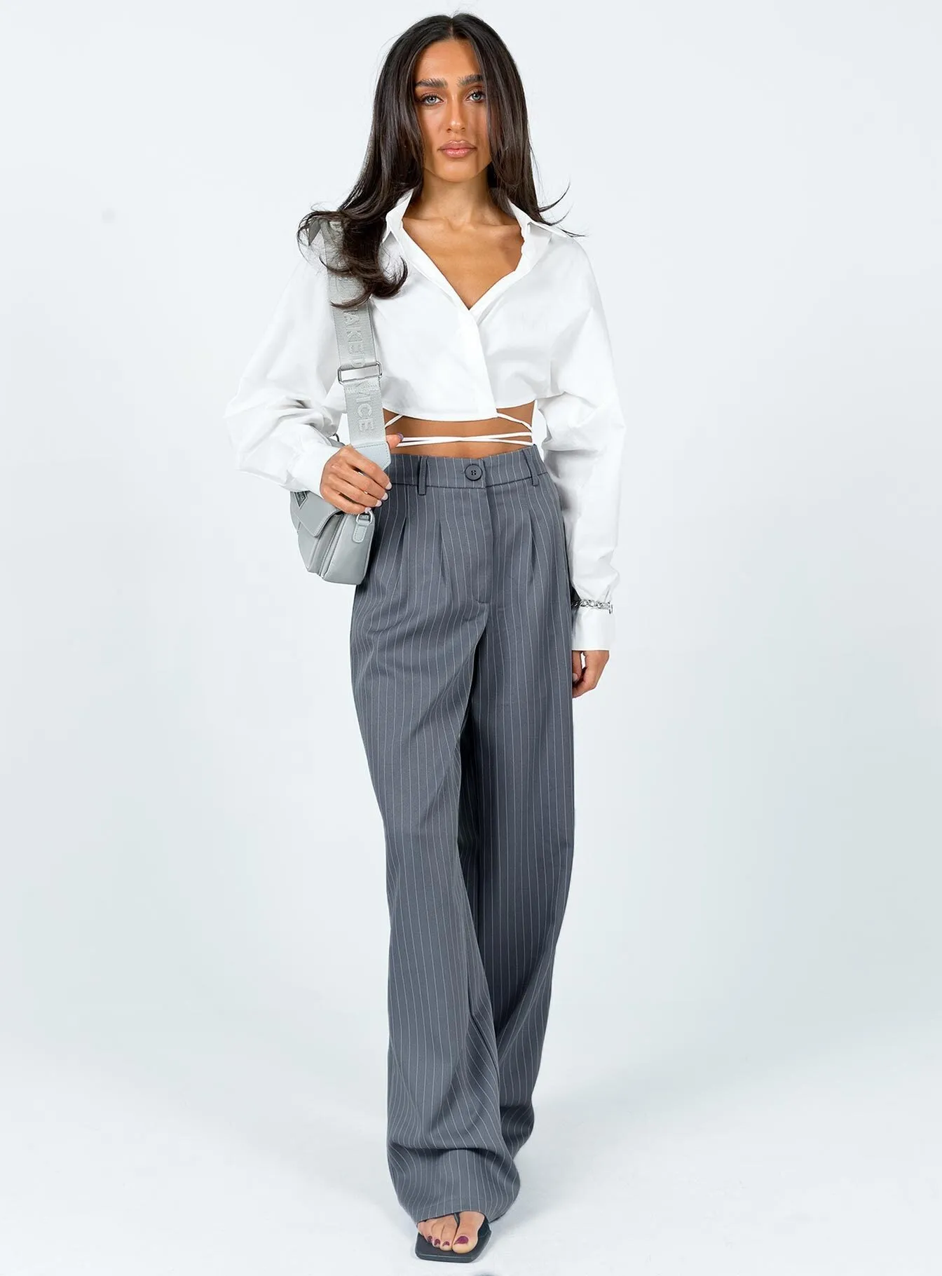 FlameRetardantTreatment Archer Pants Pinstripe Grey