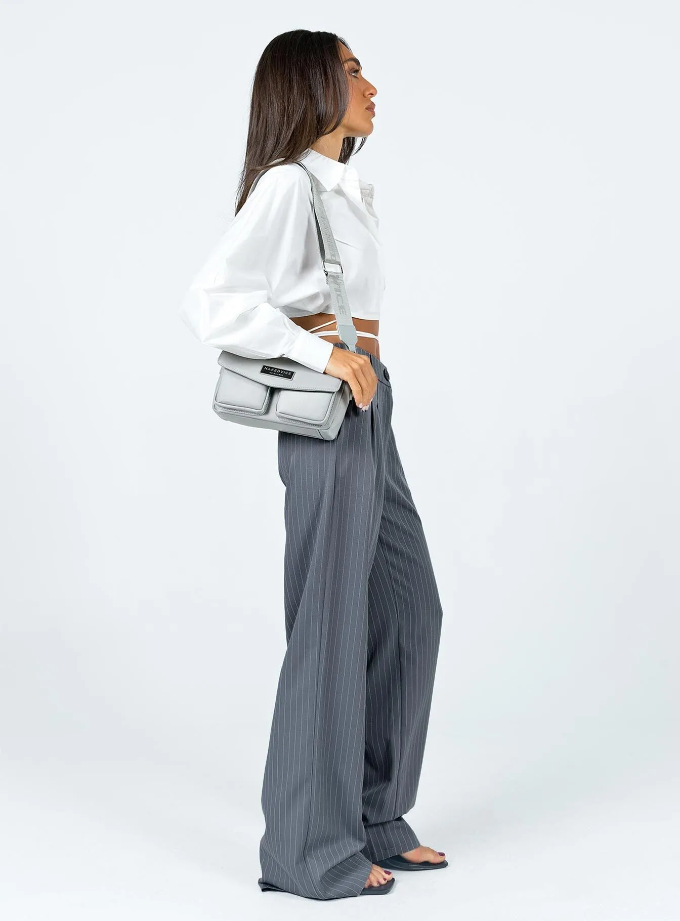 Archer Pants Pinstripe Grey Seasonless wear Padded hips