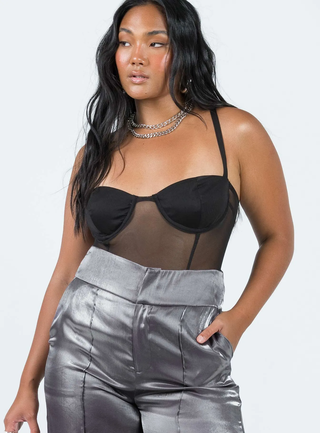 Kris Bodysuit Black swim bodysuit beach bodysuit
