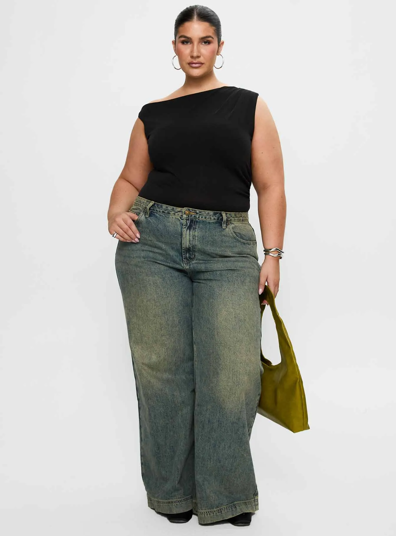 short sleeve bodysuit sleep bodysuit Miyako Bodysuit Black Curve