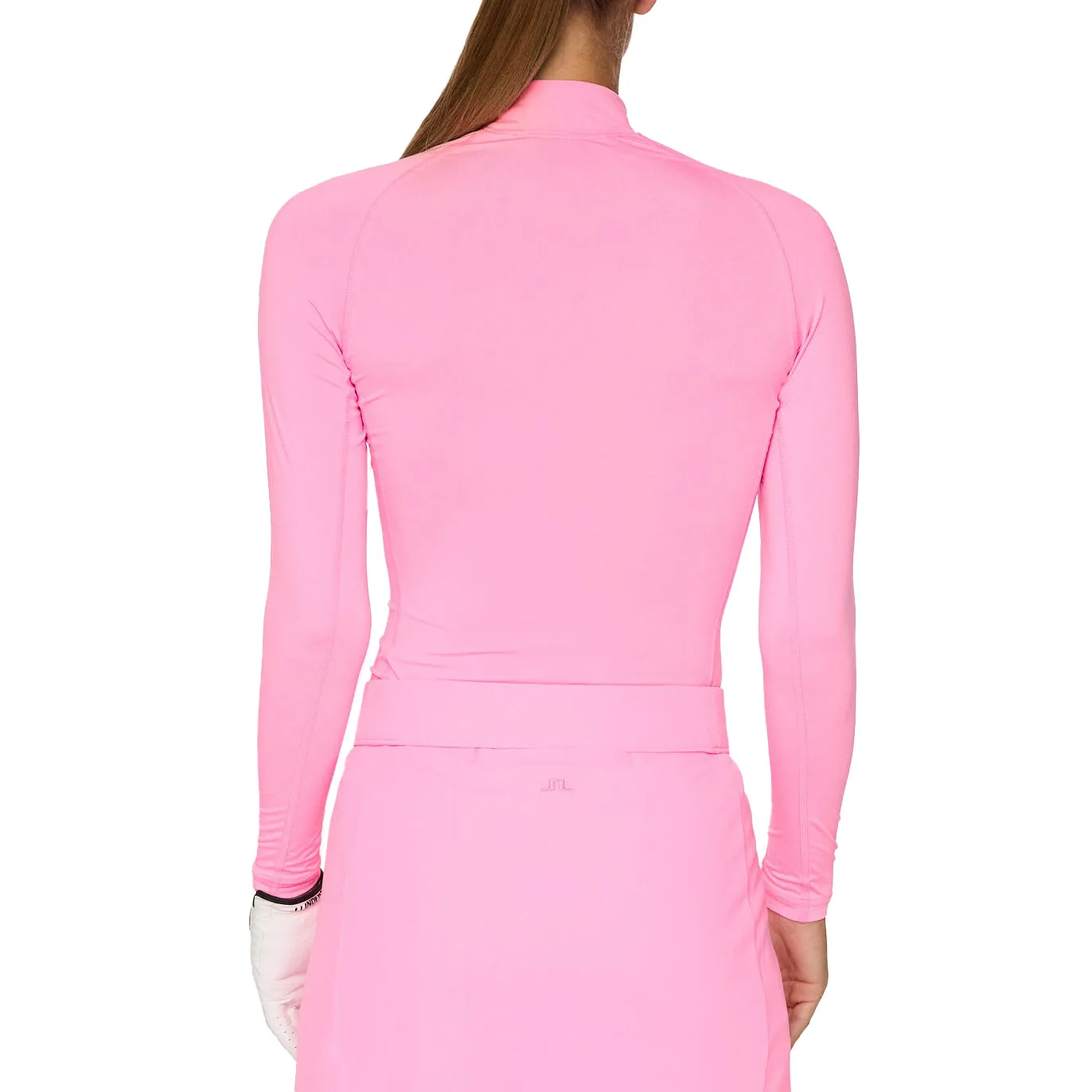 Casual Trend ReflectiveTrimDetails J.Lindeberg Women's Ella Compression Golf Shirt - Eosine Pink